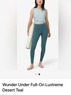 Wunder Under Full-On Luxtreme High-Rise Leggings - Desert Teal 28” size 8